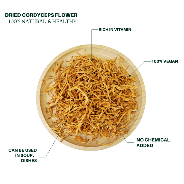 顶级煲汤圣品虫草花/金虫草 煲汤菌菇提鲜 100%纯天然
