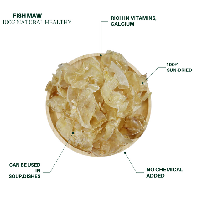 Big Mac South American Butterfly Fish Maw, 3-5 pieces/pound
