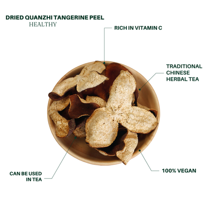 2019 Year Xinhui Dried Tangerine Peel 2oz, Naturally Dried, Mellow and Sweet