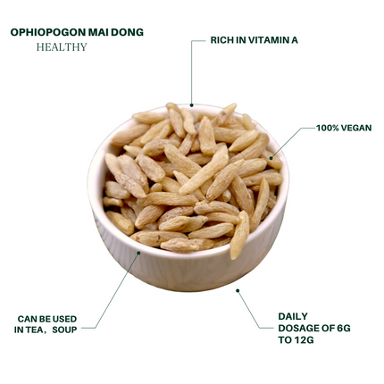 Ophiopogon Granules: Moisten Lungs and Clear Heart, for brewing. 8oz