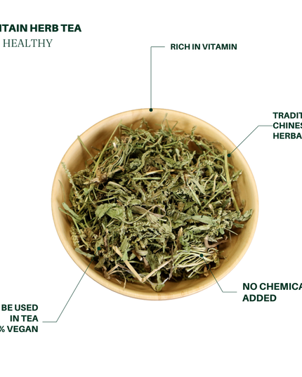 Té de hierbas de hoja de llantén 4oz