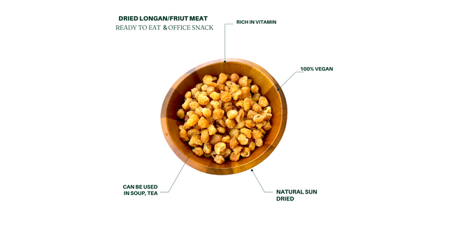 Thai dried longan, no added sugar